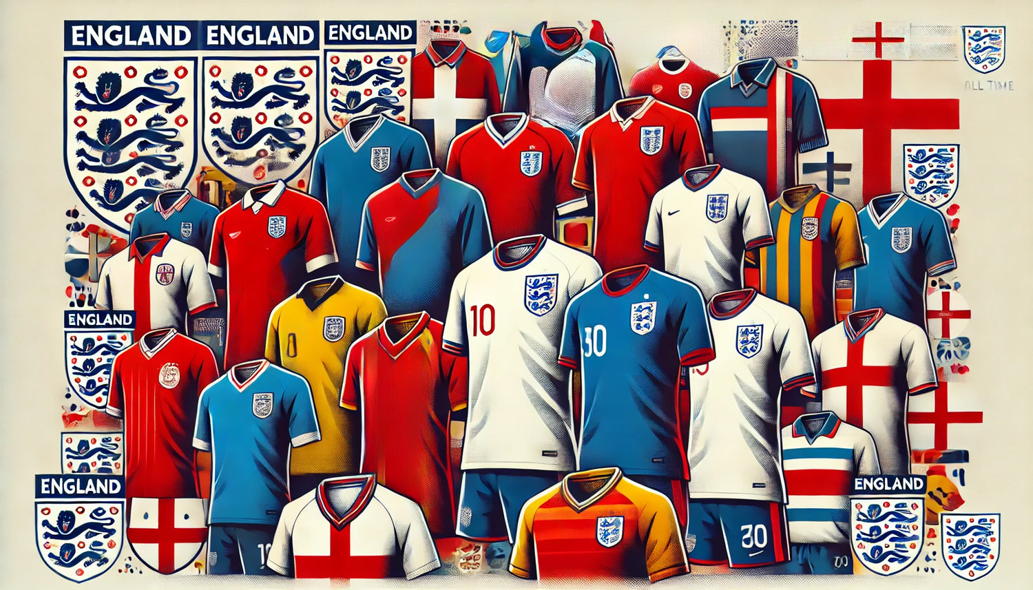 Best England Football Shirts Of All Time