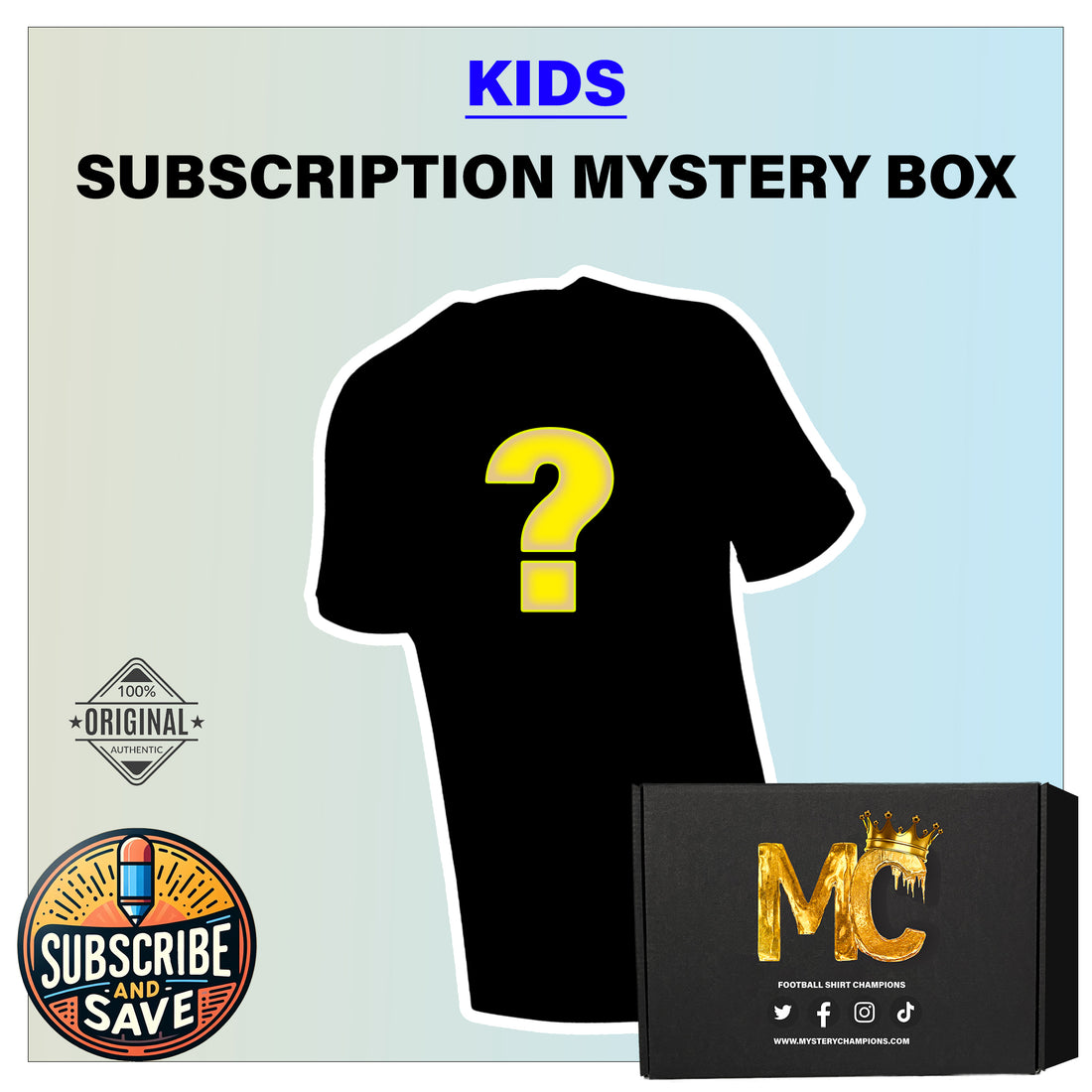 Kids Football Jersey Subscription Box Mystery Champions Mystery