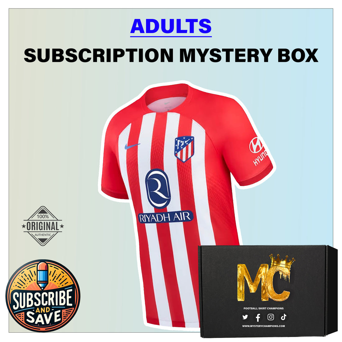 
  
  Subscription - Premium Mystery Football Shirt
  
