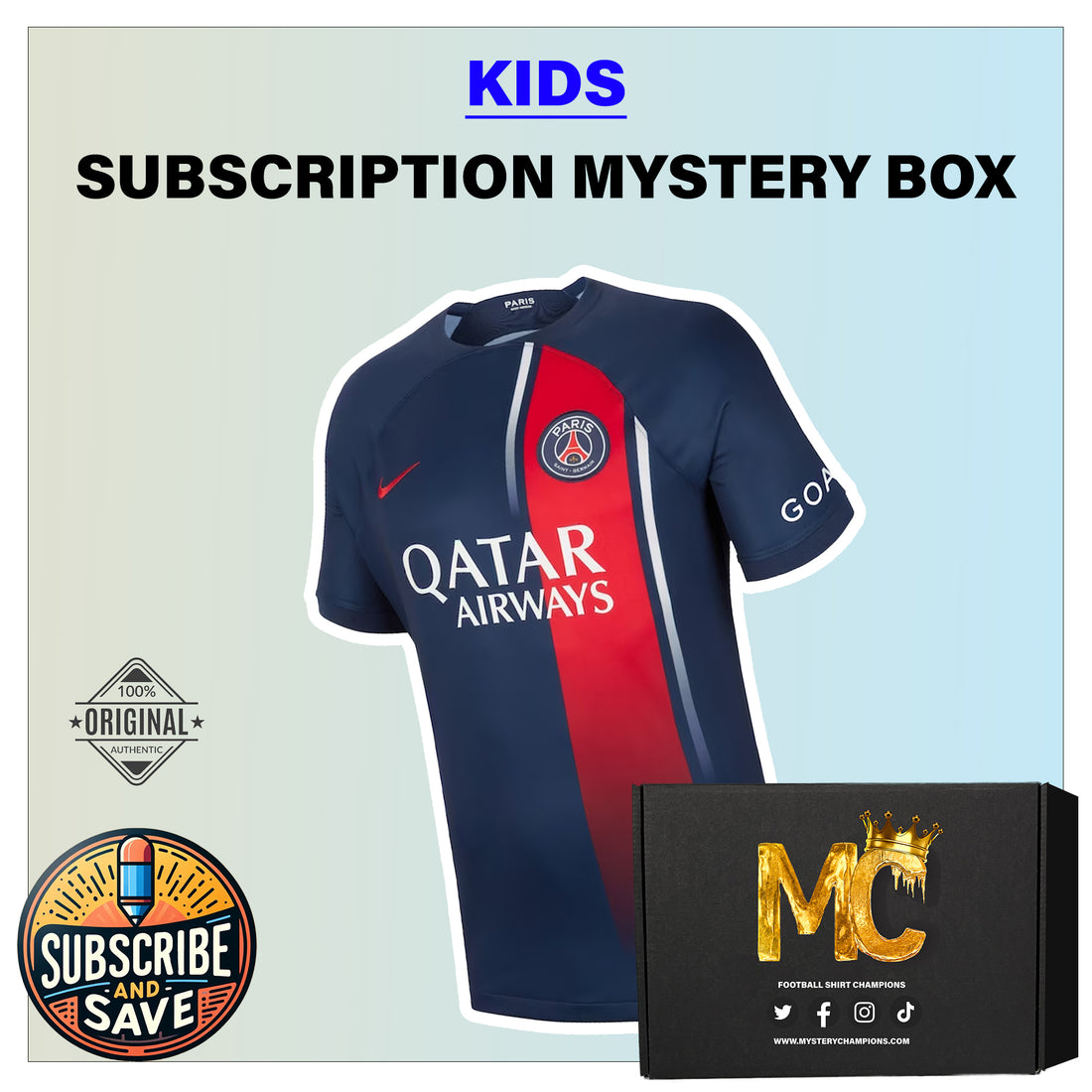
  
  (KIDS) Mystery Football Shirt - Subscription
  
