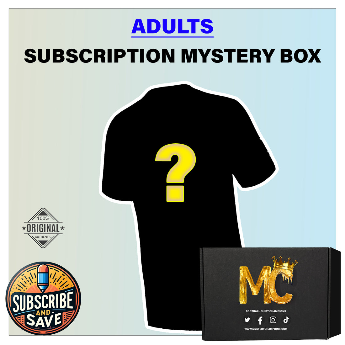 
  
  Subscription - Premium Mystery Football Shirt
  
